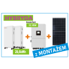 Panele fotowoltaiczne 10,53 KWp +Inwerter hybrydowy  DEYE 12KW  + Magazyn energii 28,6 KWh z Montażem
