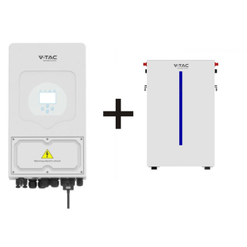 Inwerter hybrydowy V-TAC DEYE 3,6KW  + Magazyn energii 6,14KWh z Montażem